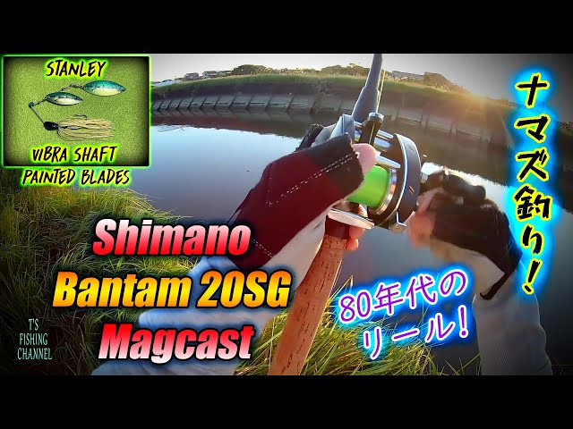ENG sub]【80年代のリール! シマノ バンタム20SG マグキャストでナマズ