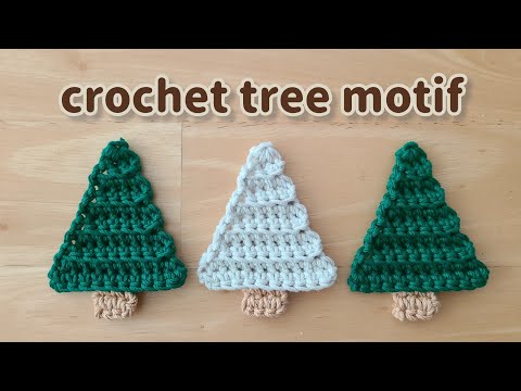 how to crochet tree motif - YouTube