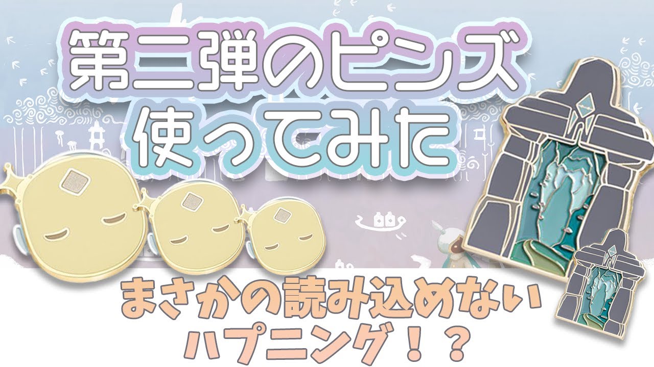 skyグッズ】第二弾のピンズ実際に使用してみた【リトル仮面・雨林