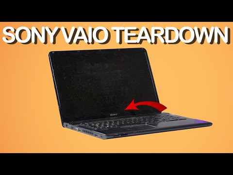 Old Sony VAIO Laptop Teardown! - YouTube