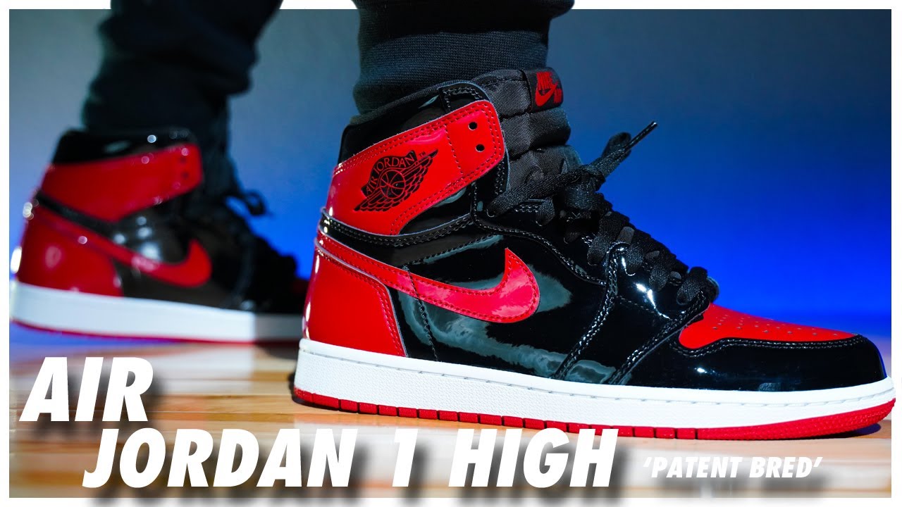 Air Jordan 1 High OG Patent Bred - YouTube