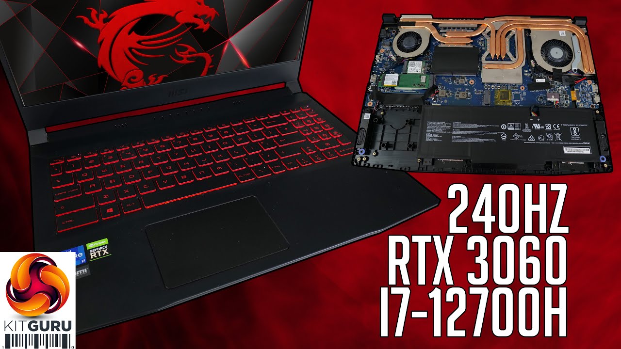 Core i7-12700H / RTX 3060 Laptop – MSI Katana GF66 - YouTube