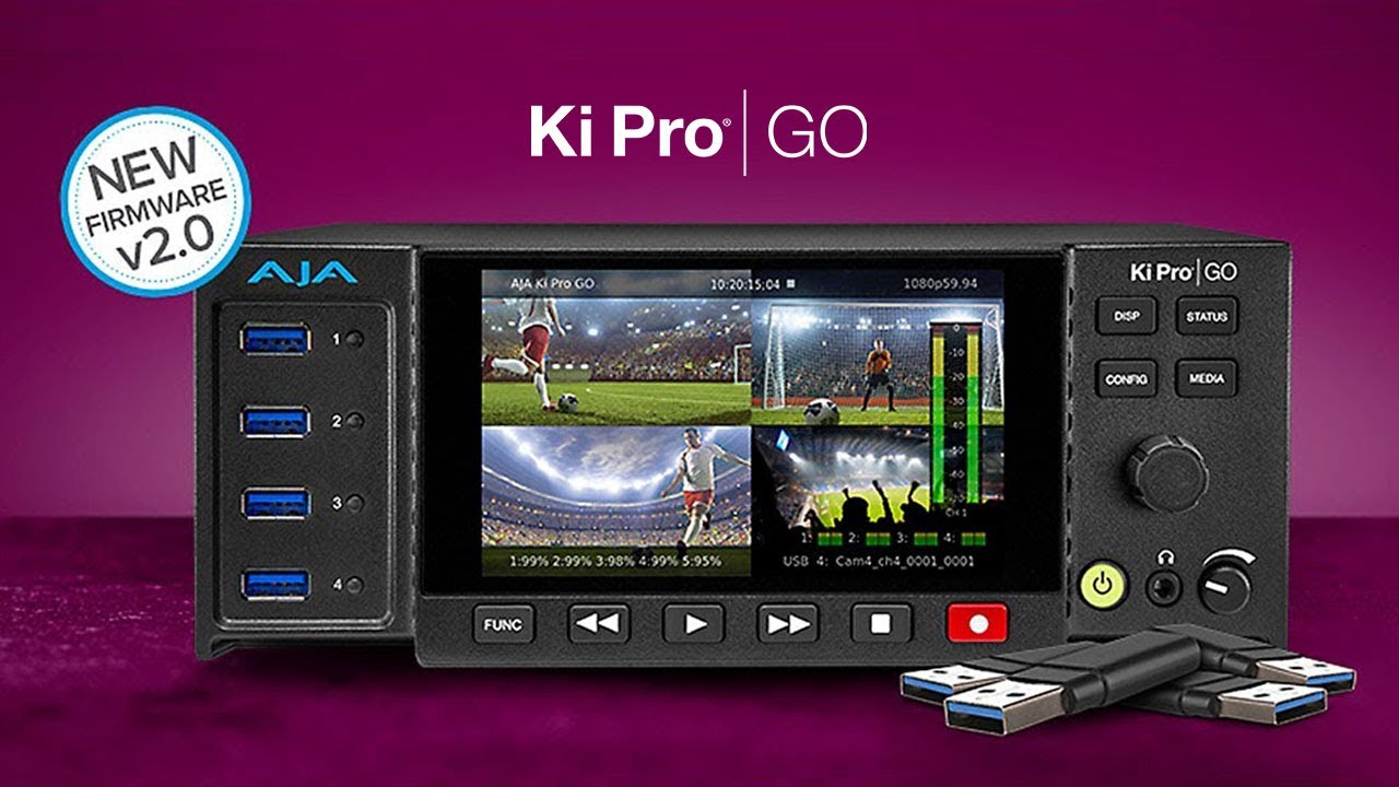 AJA Video Systems KI Pro GO H.264 マルチチャンネル H.264レコーダー