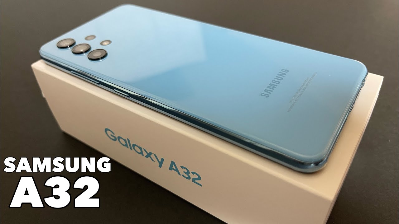 Unboxing SAMSUNG A32 - Awesome Blue - YouTube
