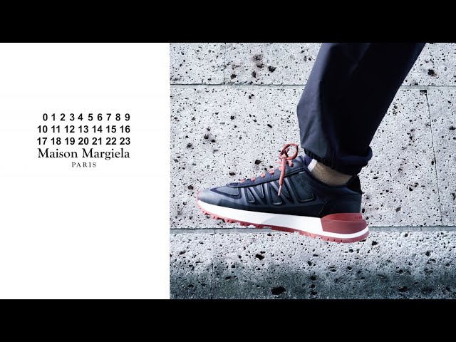 MAISON MARGIELA｜メゾンマルジェラ｜50/50 leather-trimmed runner