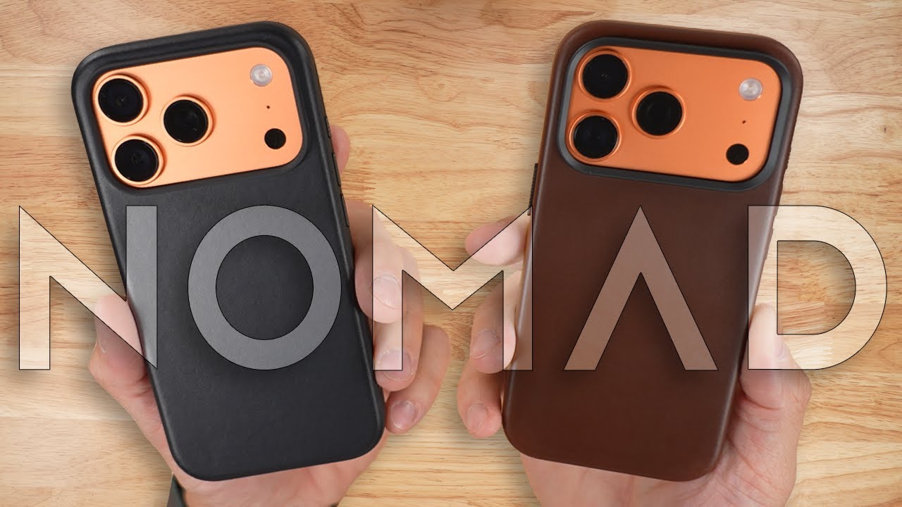 Nomad Modern and Traditional Leather Cases - iPhone 17 Pro - YouTube