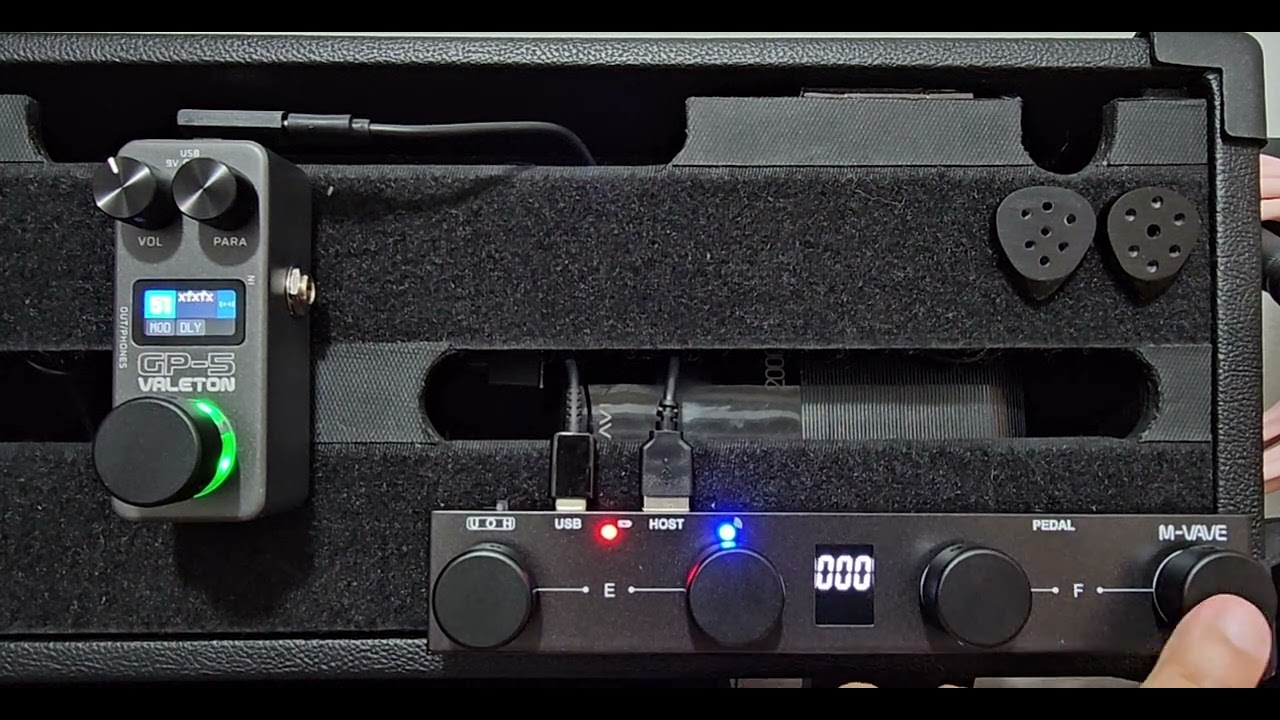 Valeton GP-5 with mvave chocolate plus midi switching - YouTube