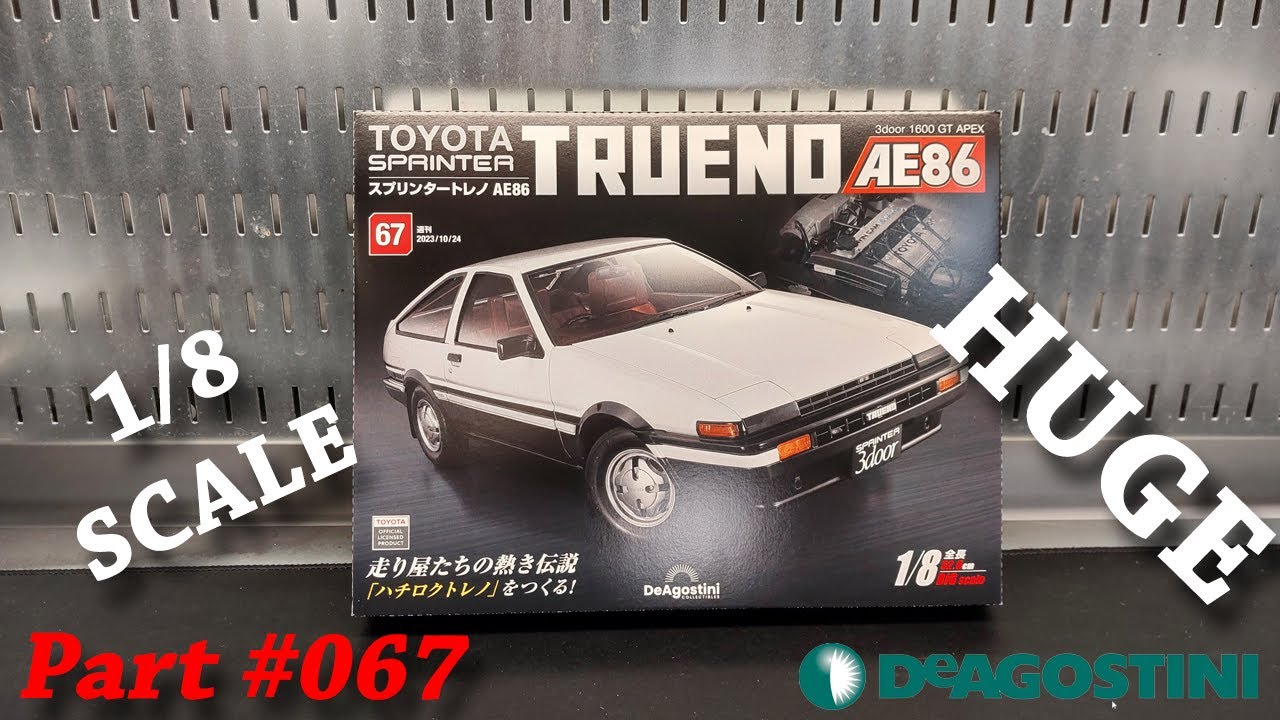 HUGE Toyota AE86 Model Kit Part #067 | DeAgostini 1/8 Scale Toyota