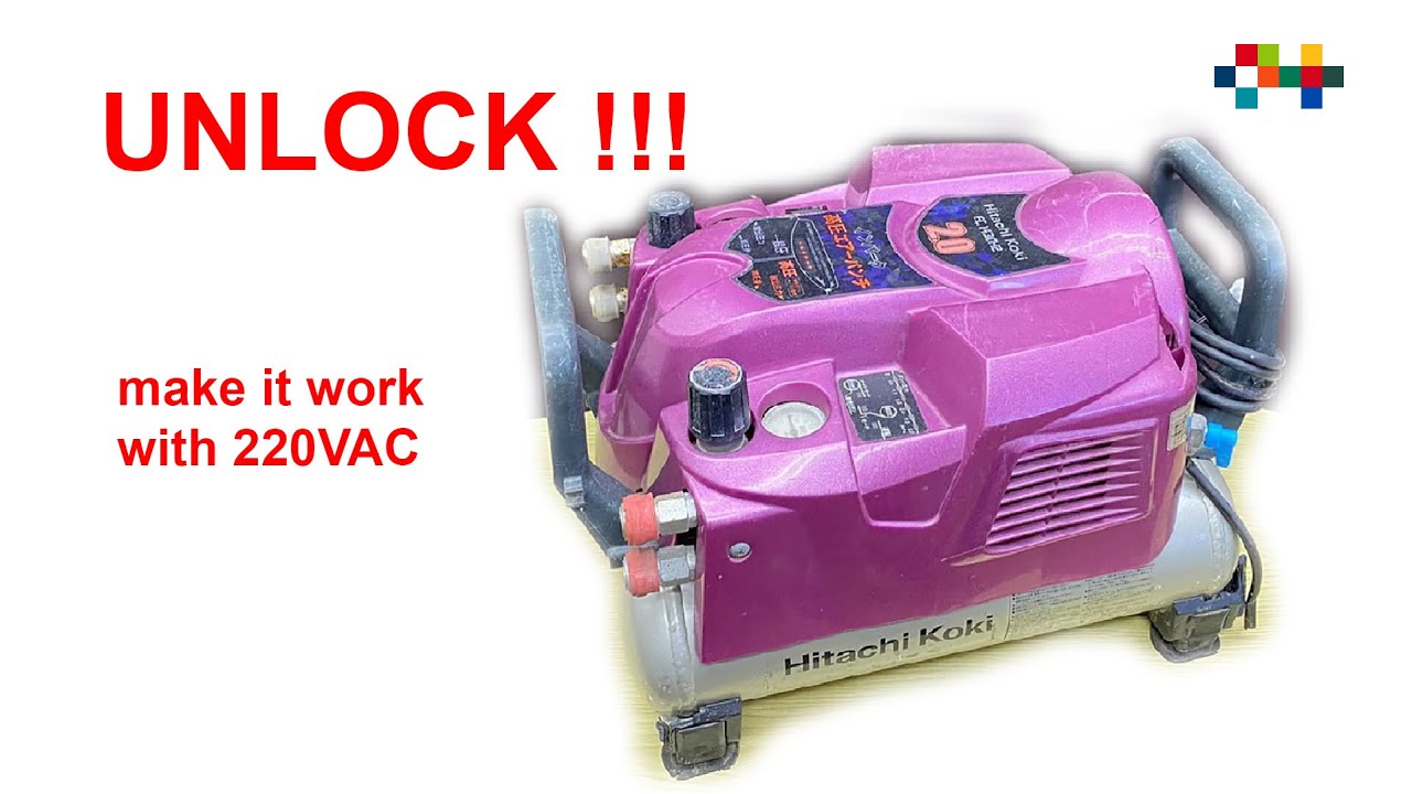 Unlock Hitachi Koki high pressure compressor PAH2030S - EC1430H2