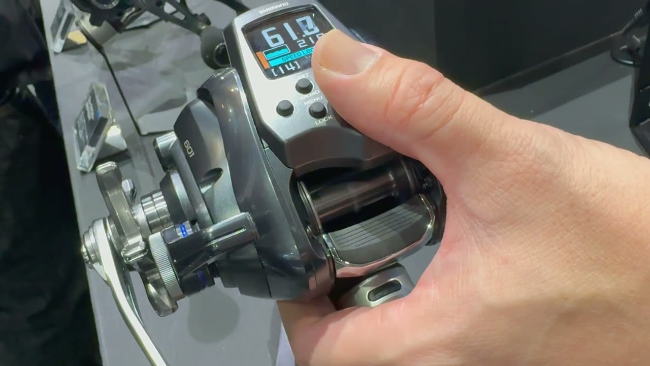 シマノ フォースマスター601 LEFT_シマノスタッフさんに使い方説明して