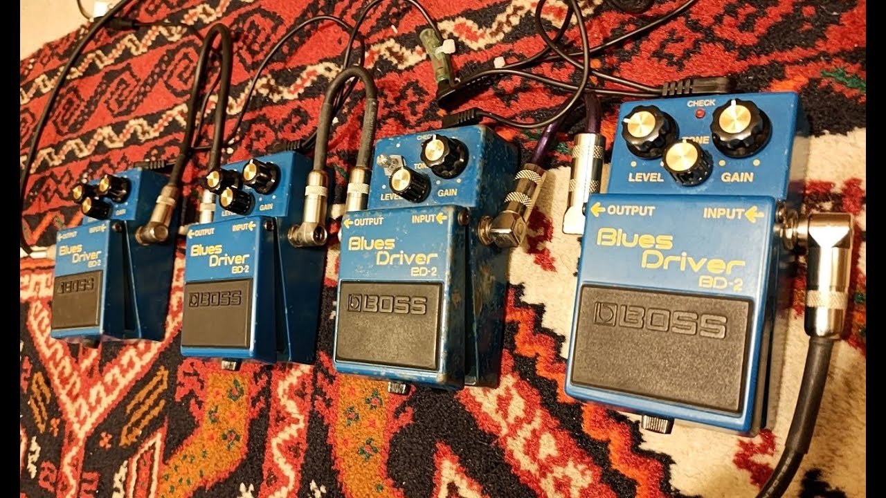 BOSS BD-2 初年度 4台比較 - YouTube