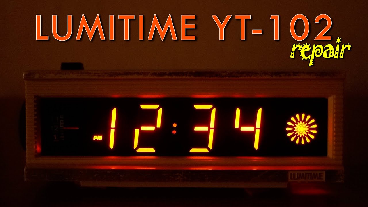 1978 루미타임 꽃무늬 초침 플립시계(LUMITIME YT-102 Neon Light Flip