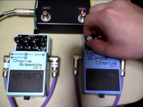 BOSS CE-5 Blue Label CH-1 Pink Label Analog CHORUS - YouTube