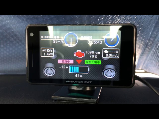 ユピテル SUPER CAT GPSレーダー探知機 A330α ハイブリッドモニター