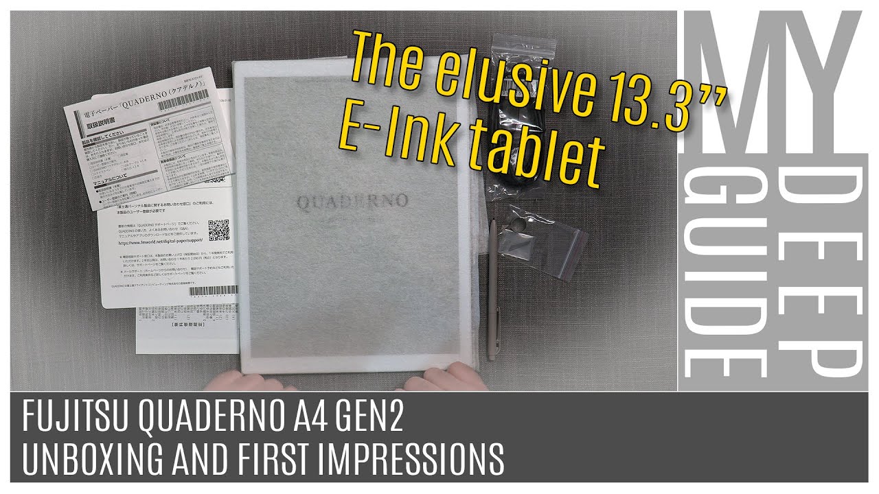 Fujitsu Quaderno A4 Gen 2: Unboxing and First impressions of an