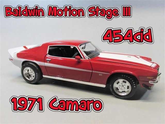 1971 Chevy Camaro 454 Baldwin Motion Phase III 1/18 Scale Diecast