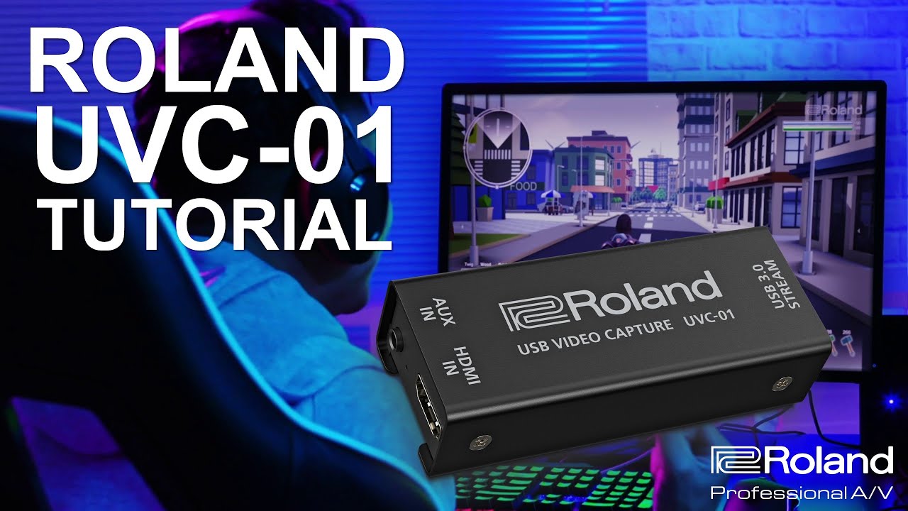 Roland UVC-01 USB Video Capture Tutorial - YouTube