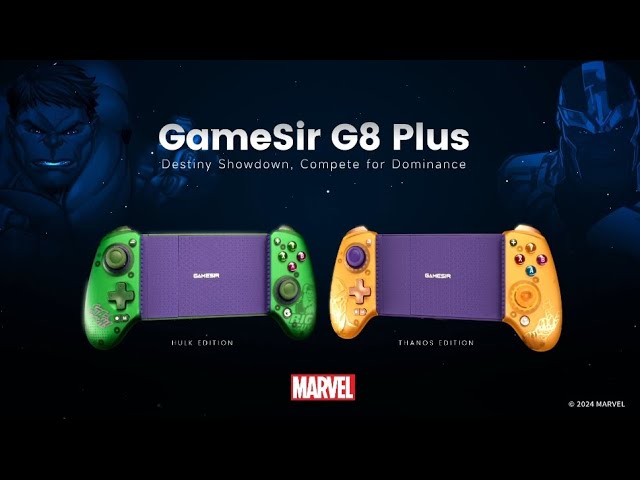 GameSir G8 Plus Bluetooth Mobile Controller - Hulk and Thanos