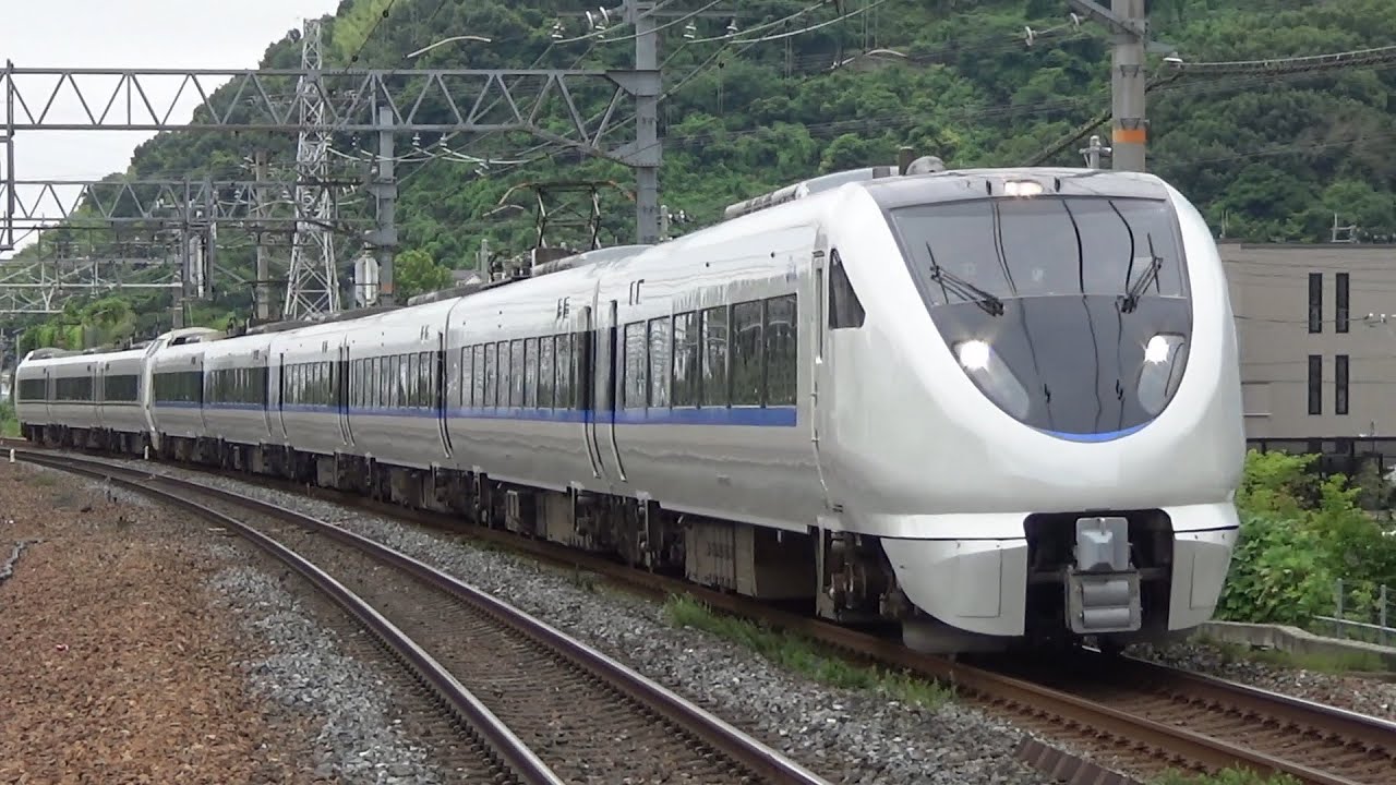 東海道本線 683系8000番台A06+A03編成 特急サンダーバード7号 島本駅
