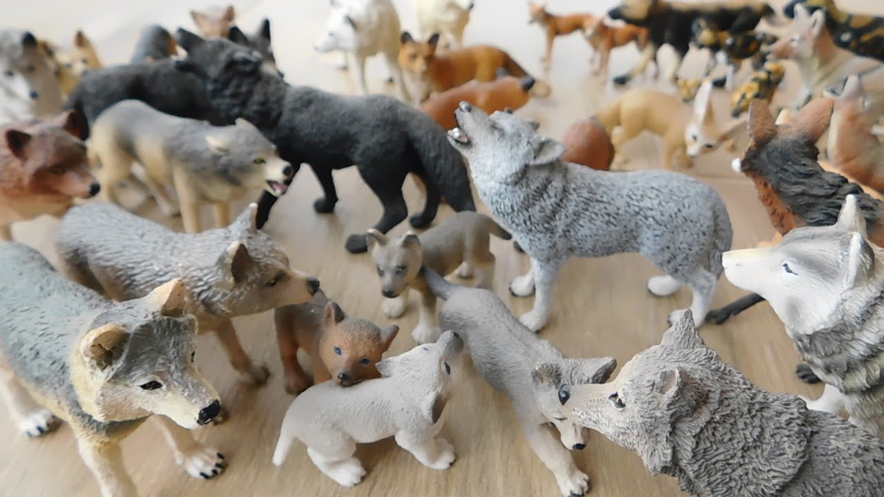 WOLFS - Collection Tour - Schleich Papo Safari ltd CollectA Mojo