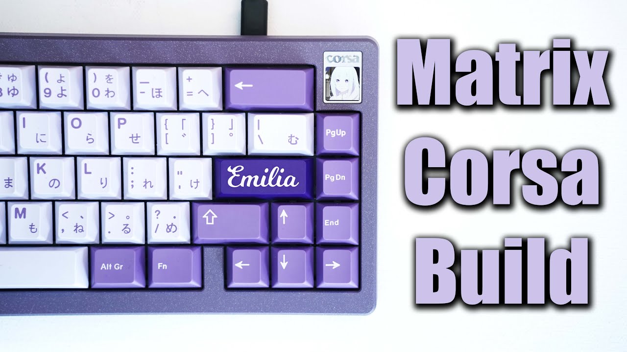 The keyboard with a screen 2 | Matrix Corsa build - YouTube