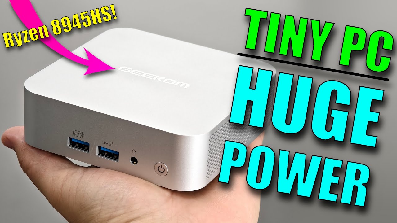 Geekom A8 Mini PC Review: A Ryzen 9 8945HS in a TINY Shell! - YouTube