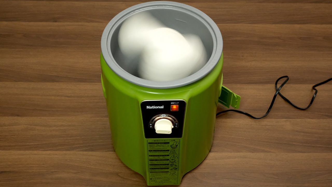 昭和の餅つき機「ナショナル電気もちつき機SD-1802A」で餅ついた