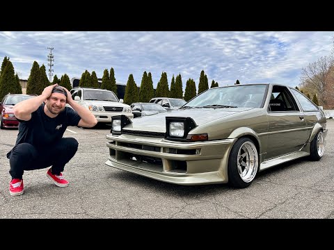 First test hits in the K swapped AE86 gets SKETCHY! - YouTube