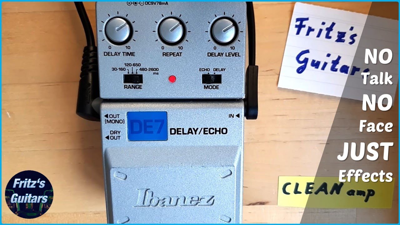 Ibanez DE7 - Delay / Echo - SOUND TONE Demo - YouTube