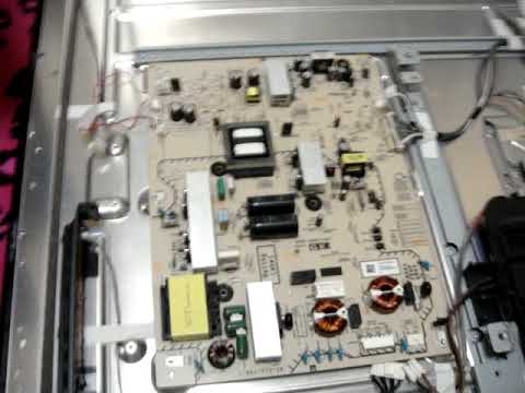 SONY KDL-46EX700 電源ランプ6回点滅の対応 - YouTube