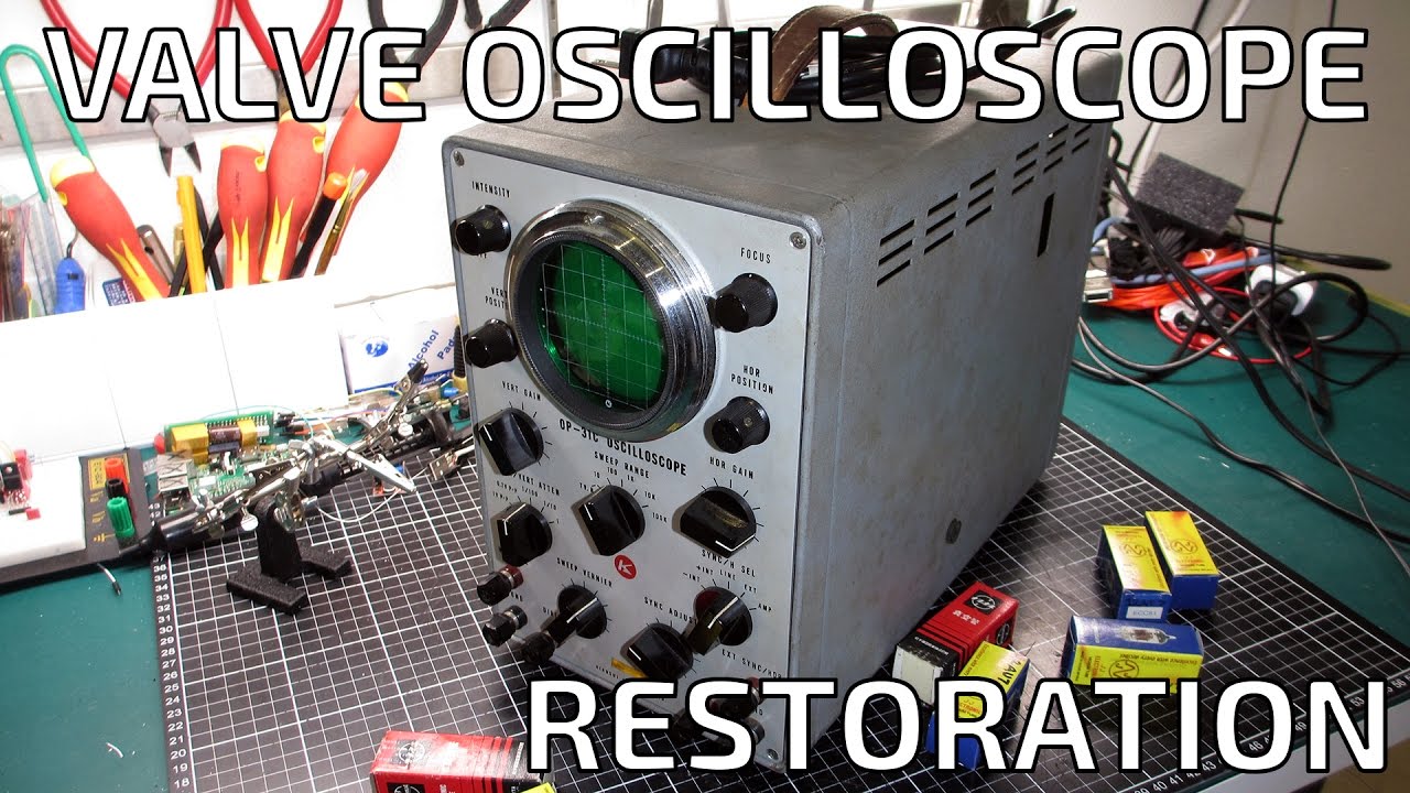 Vintage Kikusui OP-31C Vacuum Tube Oscilloscope Restoration - YouTube