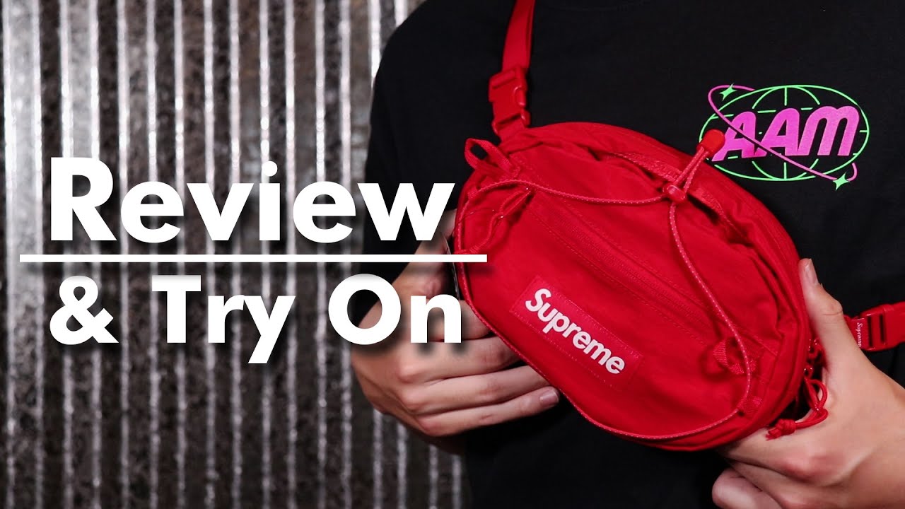 Supreme FW20 Waist Bag Review and Try-On - YouTube