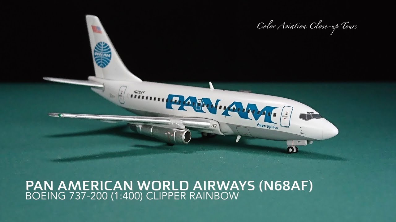 1:400 Pan Am / Pan American World Airways N68AF Boeing 737-200