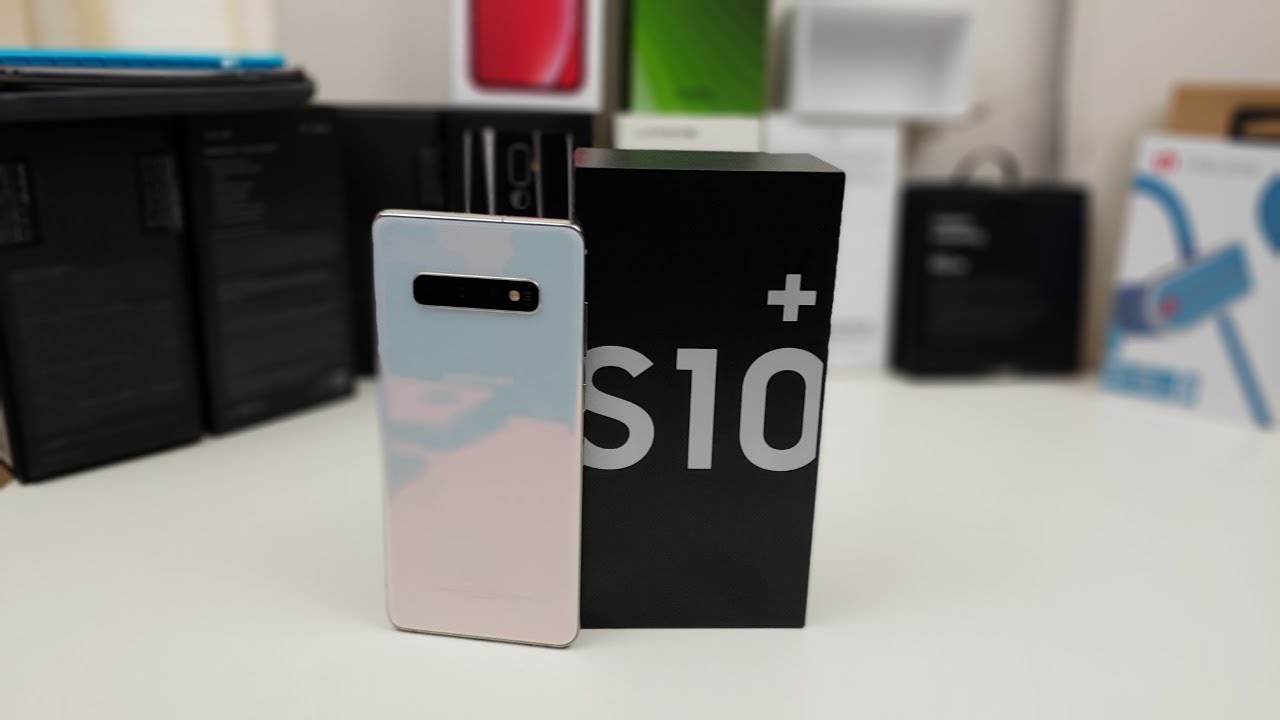 Samsung Galaxy S10 Plus Prism White Unboxing - YouTube
