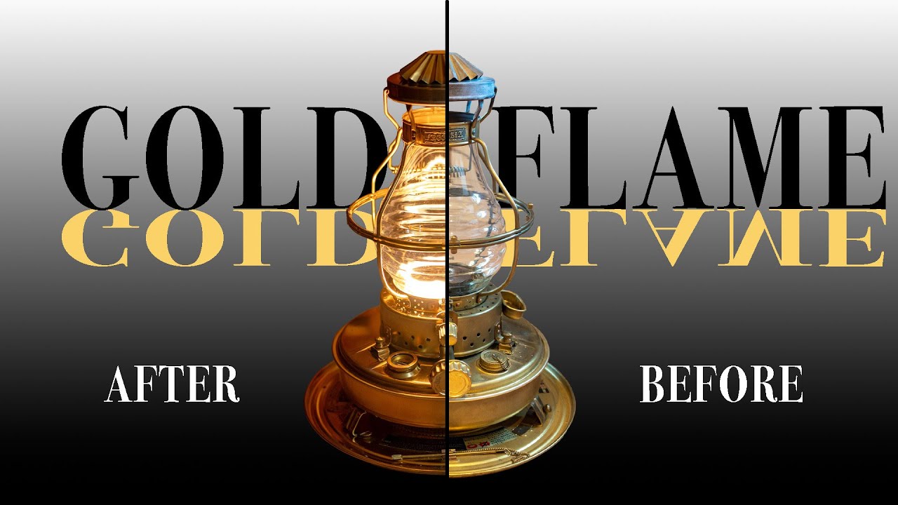 Restoring the Japanese brass oil stove~Nissen gold frame~ - YouTube