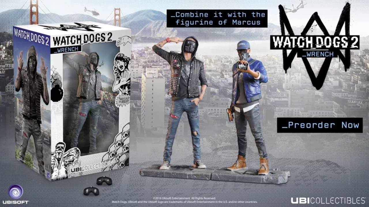 English] Watch Dogs 2 Ubicollectibles Wrench Figurine Reveal