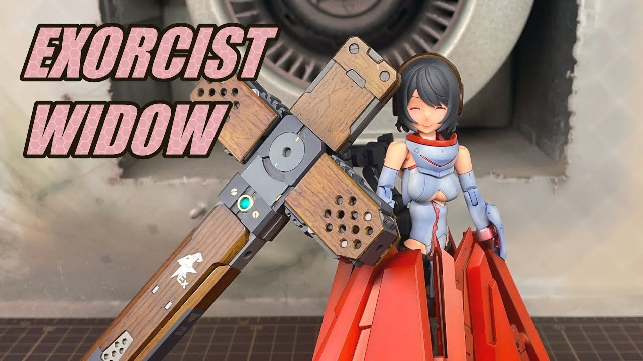 メガミデバイス エクソシストWIDOWの巫女仕立て・木目塗装を添えて【美