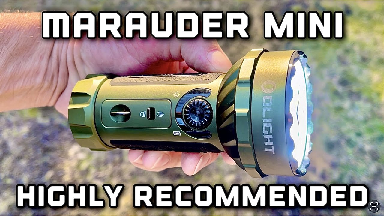 I highly recommend the Olight Marauder mini flashlight in OD green