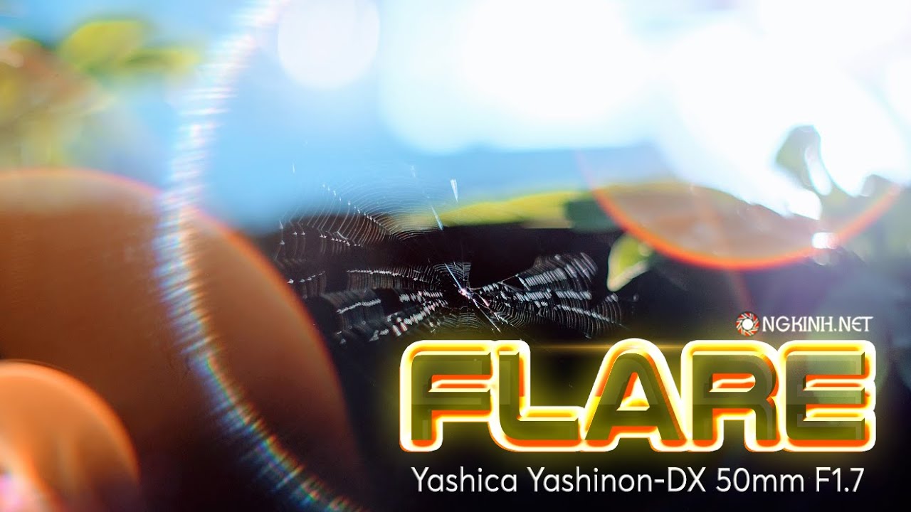 Yashica Yashinon-DX 50mm F1.7 flare - YouTube
