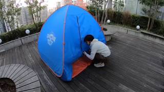 CrazyCreek 『POP UP SHADE』のたたみ方 - YouTube