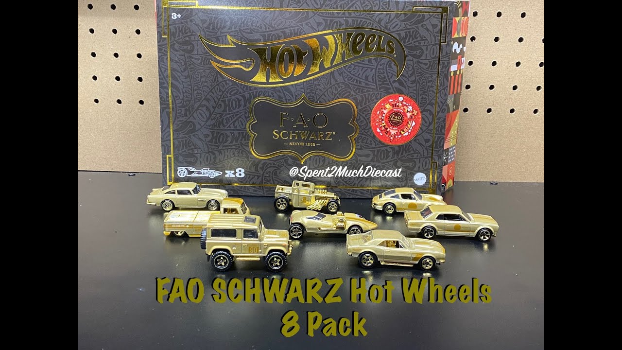 Hot Wheels FAO Schwarz 8 Pack | Gold | Diecast Unboxing | Target