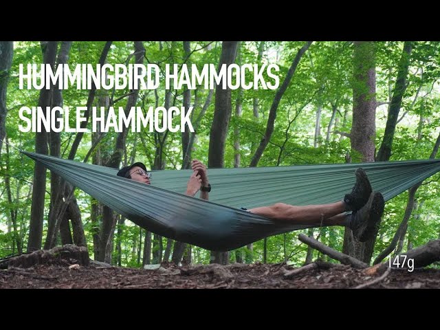 ギアレビュー】ハミングバードのシングルハンモック！軽量キャンプの