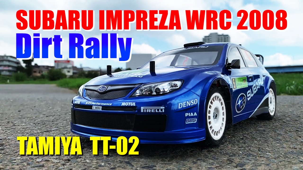 1/10RC スバル インプレッサ WRC 2008 TT-02ラリー風カスタム 1/10RC