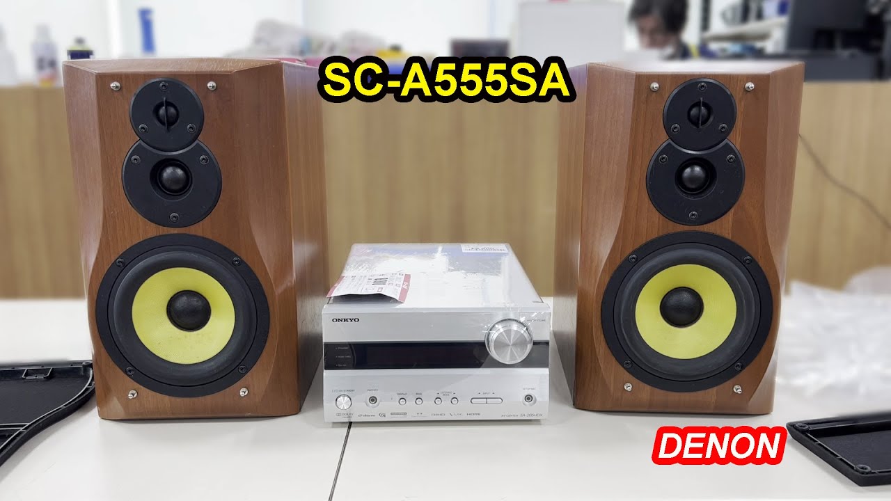 Denon SC-A555SA bookshelf speakers, great condition | Japan used