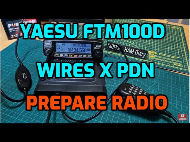 YAESU FTM100D Prepairing for PDN - HRI Portable Mode SCU20/56