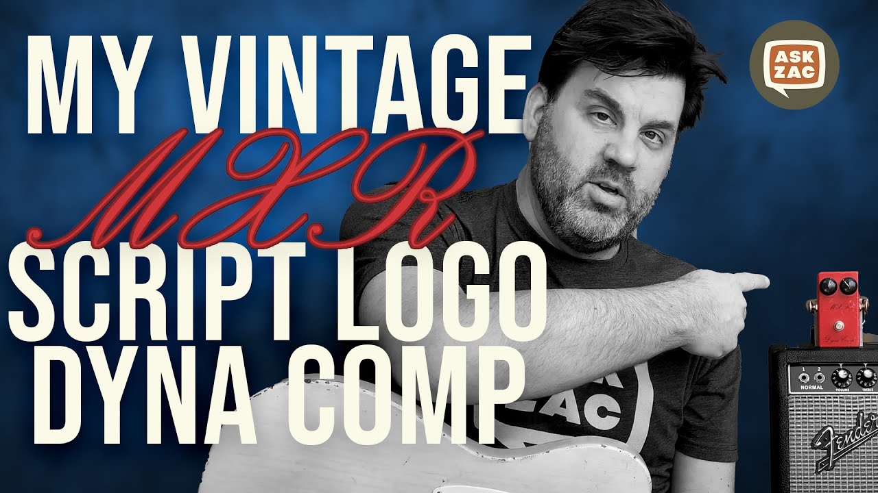 MXR Dyna Comp Script Logo Real Vintage】簡単レビュー - YouTube