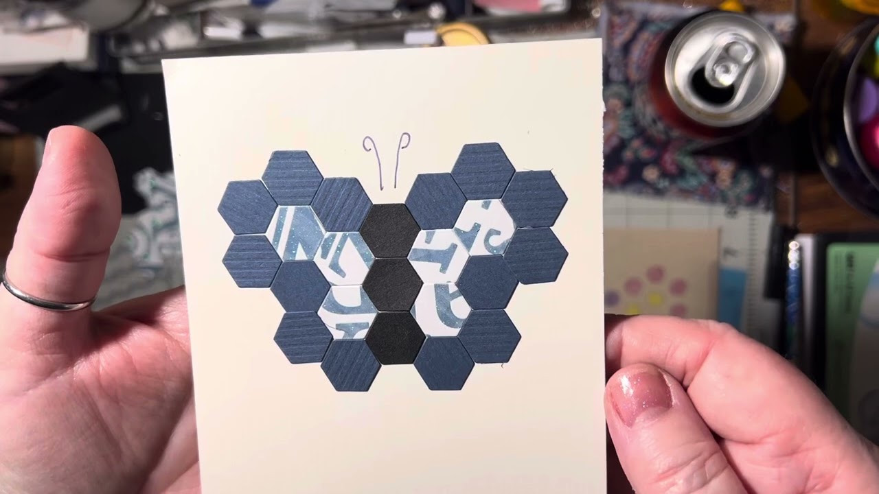 1881) Hexagon Butterfly 🦋 Embellishment - YouTube