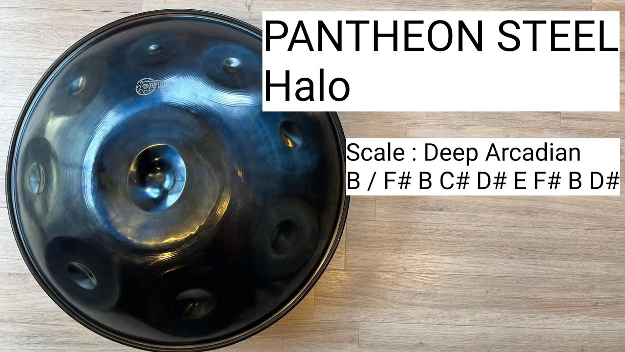 ハンドパン販売】PANTHEON STEEL Halo / Deep Arcadian 試奏1 - YouTube