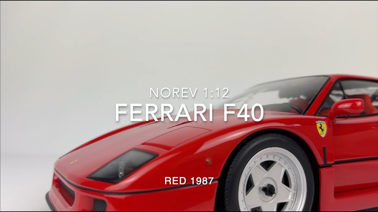 Norev 1:12 Ferrari F40 1987 Red Unveiled | Model Universe - YouTube