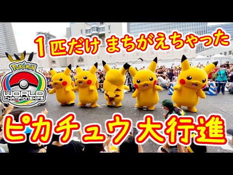 1匹だけ間違えちゃったピカチュウ大行進 ポケモンWCS2023横浜ワールド